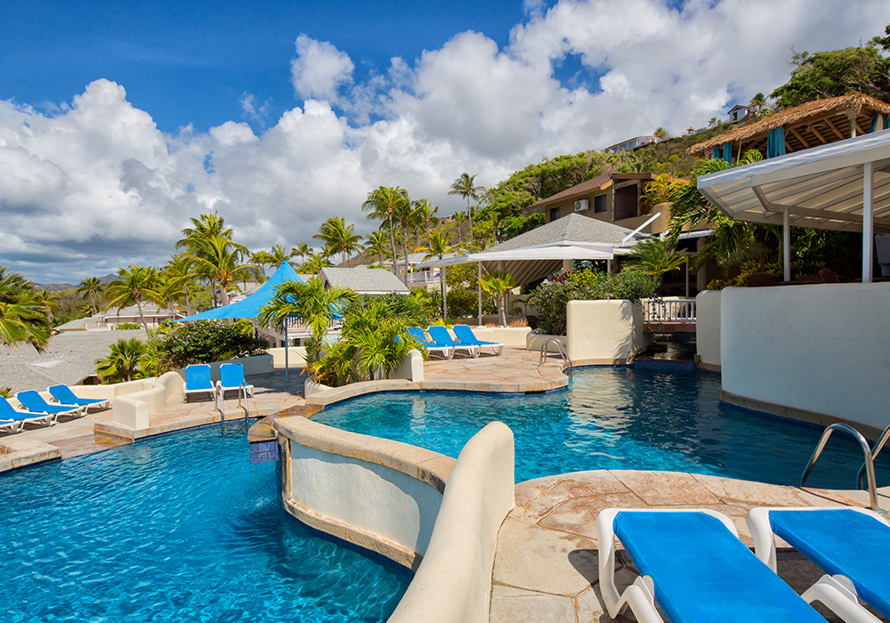 Tiered Pool at St James’s Club All-Inclusive Antigua